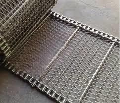 Food Grade Stainless Steel Wire Mesh Conveyor Belts Chain Link Conveyor Belts