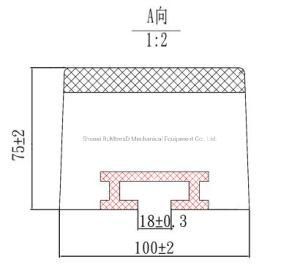 75 Height Tapered Impact Cradles for Conveyor Loading System