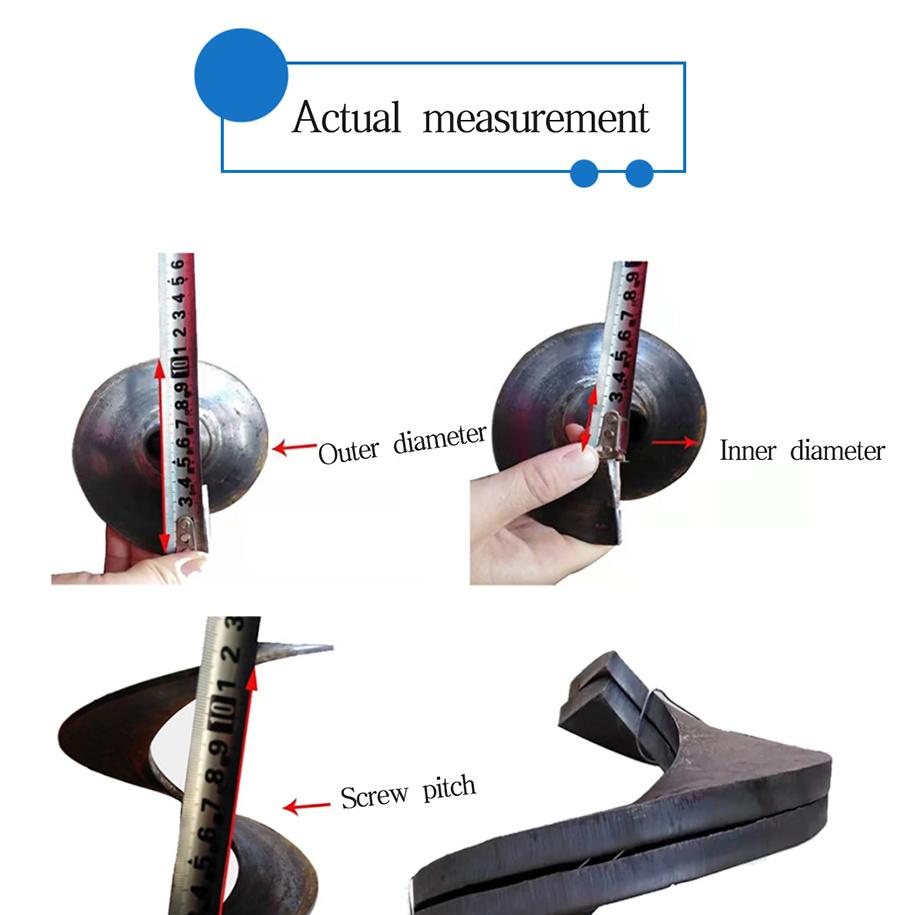 Screw Flight Spiral Blade Helical Blade Spiral Ridging Knives for Continuous Screw Conveyor