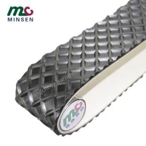 Black PVC/PU Light Duty Industrial Conveyor/Transmission Belting/Belt with Big Diamond Pattern