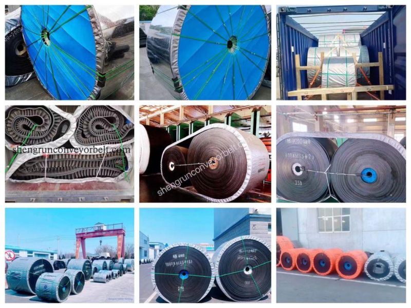 High Quality Rubber Conveyor Belting Ep400/3 Fabric Pipe Conveyor Belt Manufacturer for Coal Mine