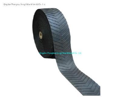 Solid Woven Fabric Chevron Rubber Conveyor Belt with Free Sample