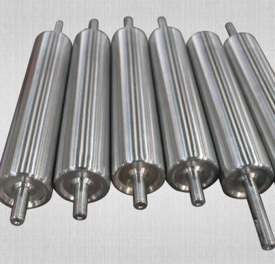 Jiutong Galvanized or PU / Rubber Coated Lathing Roller for Belt Conveyor, Drive Roller