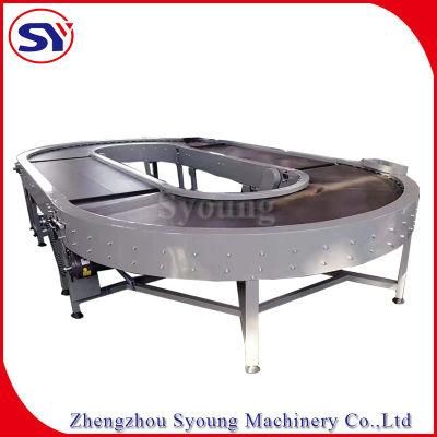 45/90/180 Degree Curve Belt Conveyor with Dirty Collector for Flatbread Pizza Sandwitch