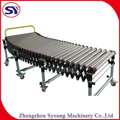 High Quality Movable Metal Powered Loading Roller Conveyor Equipment