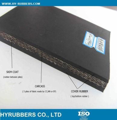 Rubber Conveyor Belt (CC/NN/EP/PVC/PVG/Steel Cord) for Coal Mining, Ports, Metallurgy