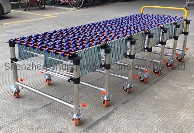 Flexible Roller Conveyor with Fulai Wheels for Truck Loading