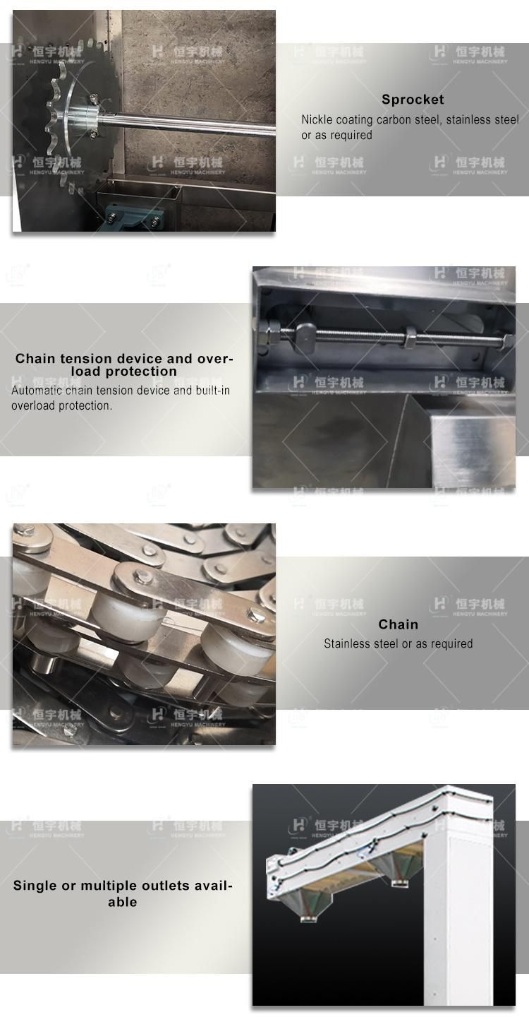 Food Chain Grain Conveying Z Bucket Conveyor Machine