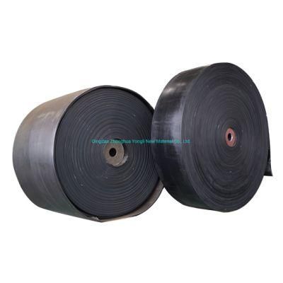 Flexible Black Rubber Conveyor Belt for Long Distance Mining