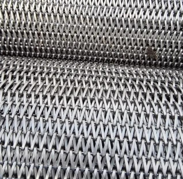 Stainless Steel Compound Balanced Weave Conveyor Belt as Pasteurizing Belt