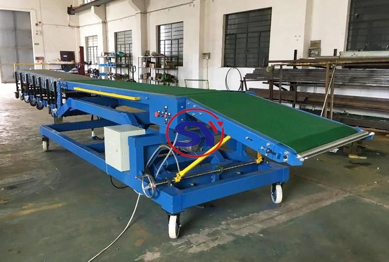 Mobility Truck Unloading Bags Belt Conveyor for Warehouse System