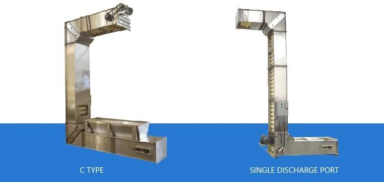 Stainless Steel Lifting Conveyor Equipment Chain Bucket Conveyor