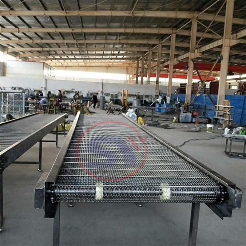 Cheap Price Industrial SUS304 Belt Mesh Conveyor for Fried Foods Biscuits
