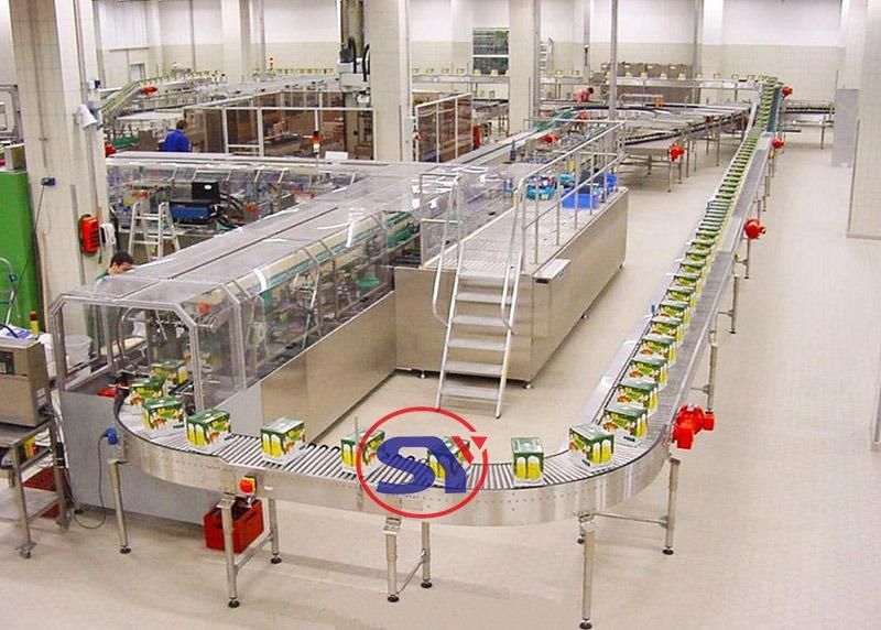 Dismountable Mobile SUS304 Tube Conveyor Roller System for Logistics Distribution