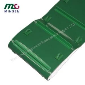 Factory Hot Sale Green Antiskid Baffle PVC Conveyor Belt Customization