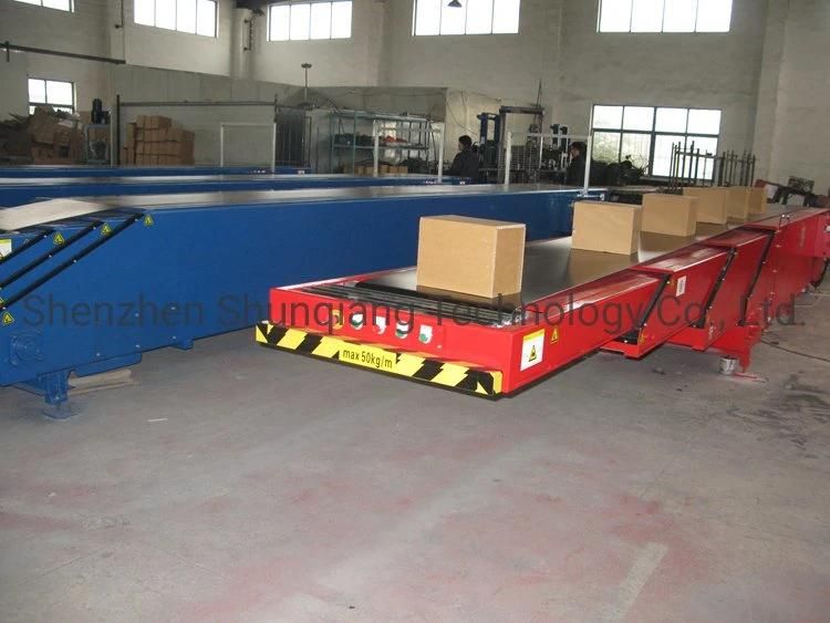 Four Sections Telescopic Belt Conveyor for Goods Loading