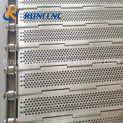 Heat Resistance Plate Linked Perforated Conveyor Belt for Baking/Freezing/Conveying