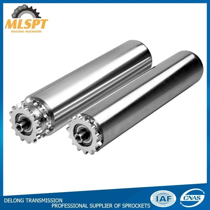 The Conveyor Steel Roller with Sprocket for The Roller Conveyor