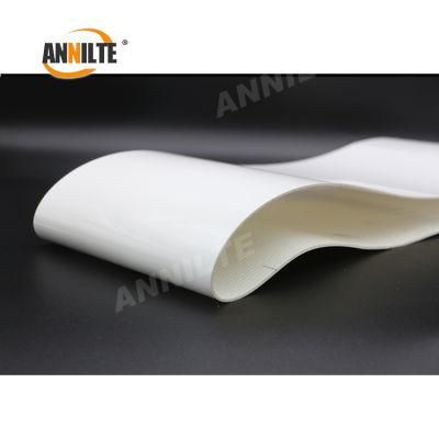Annilte White PU Glossy Type Conveyor Belt for Food and Meat Transmission
