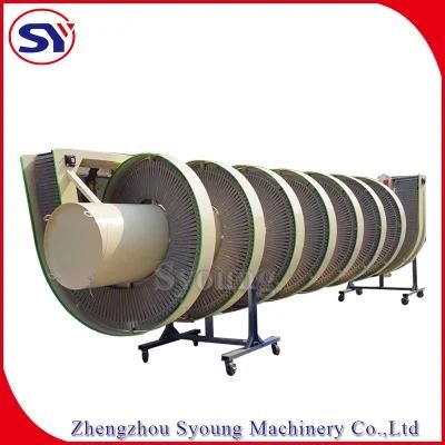 Spiral Elevator Screw Conveyor for Lifting Food Packages Bags