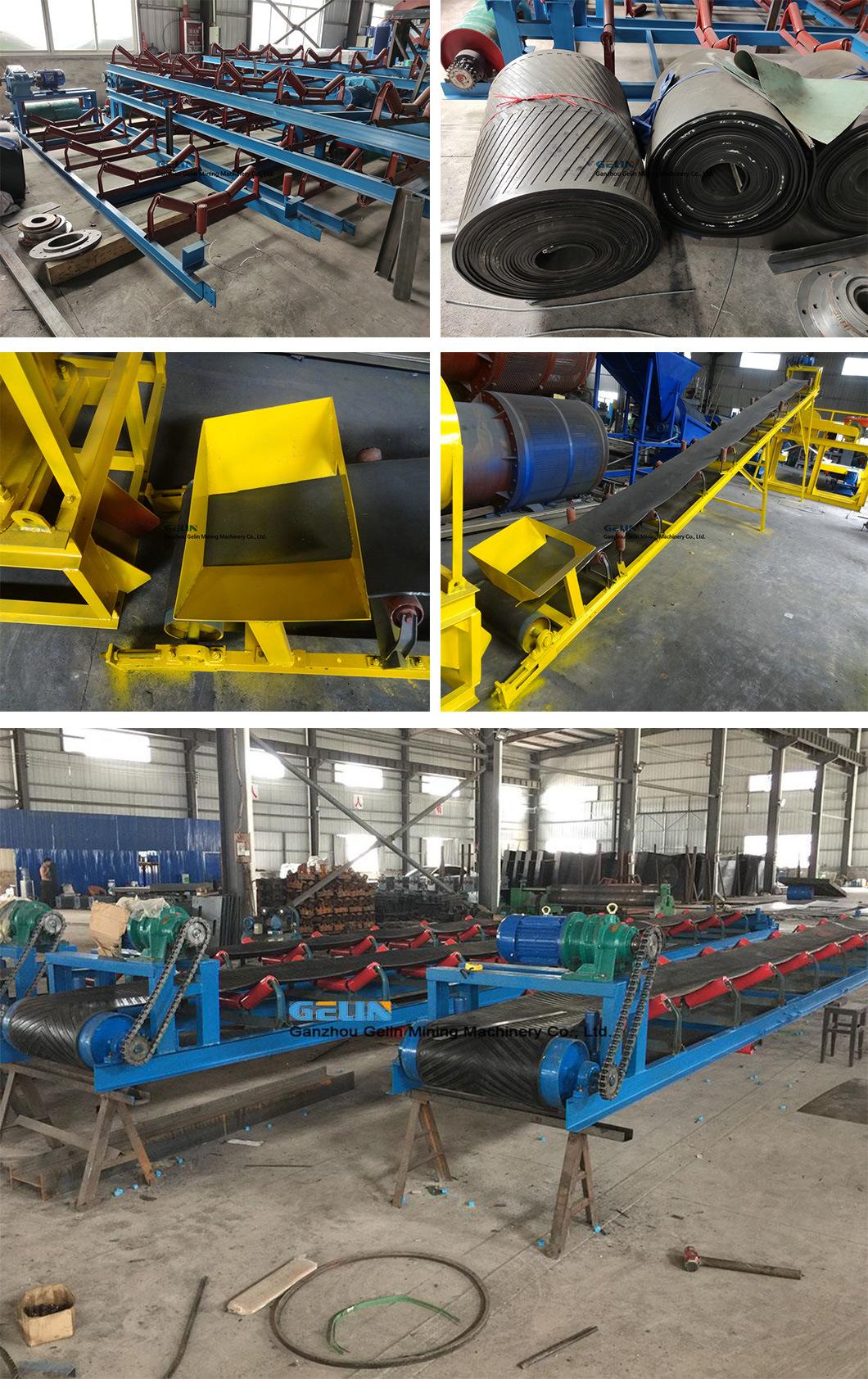 Industrial Long Belt Conveyor for Rock Iron transportation