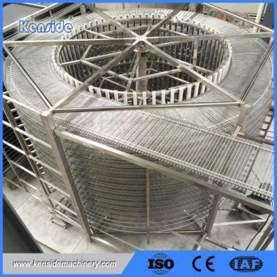 Spiral Freezing Conveyor System for Food Production