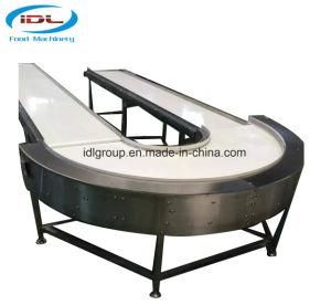 180 Degree PVC/PU Belt Curve Conveyor for Food Package Line
