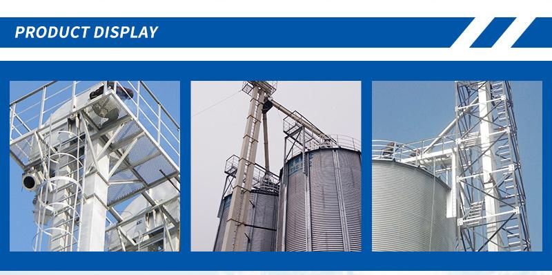 Hot Sale China Factory Price Vertical and Flat Bottom Wheat Corn Paddy Rice Seeds Feed Silos Used Conveyor Belt Grain Bucket Elevator