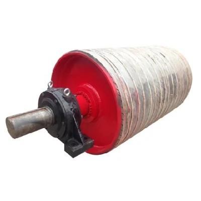 Drive Pulley Tail Drum with Rubber Lagging for Belt Conveyor in Europe