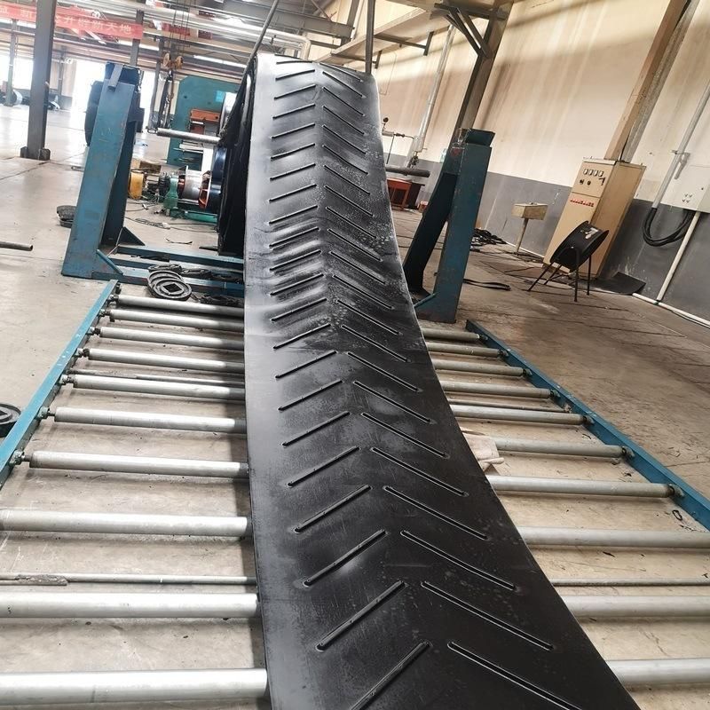 Rubber Conveying Belt Ep200 Profile Patterned Rubber Belts
