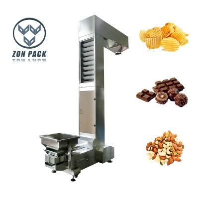 High Speed Food Snack Cookies Potato Chips Transport Z Type Bucket Conveyor