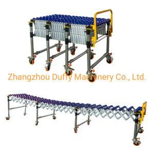 Cheap Cost ABS Skate Wheel Telescopic Conveyor with ISO Standard