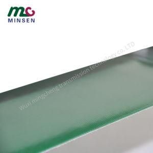 Manufacturer Sells 0.8-8mm Thick Green PVC Flat Conveyor Belt for Textile Industry