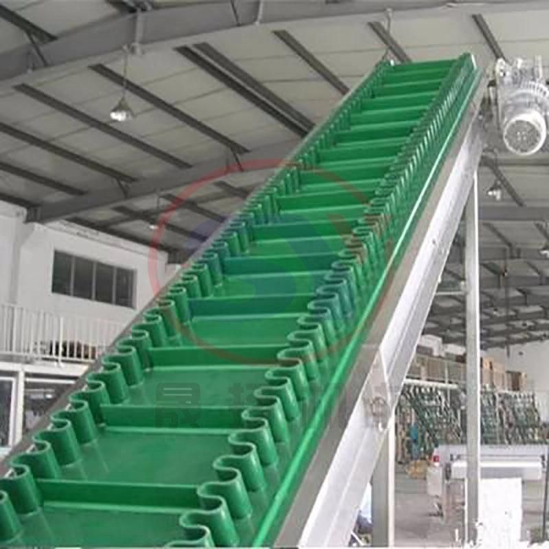 Anti-Acid and Alkali Sidewall Cleated Skirt Belt Conveyor for Chemical Industry