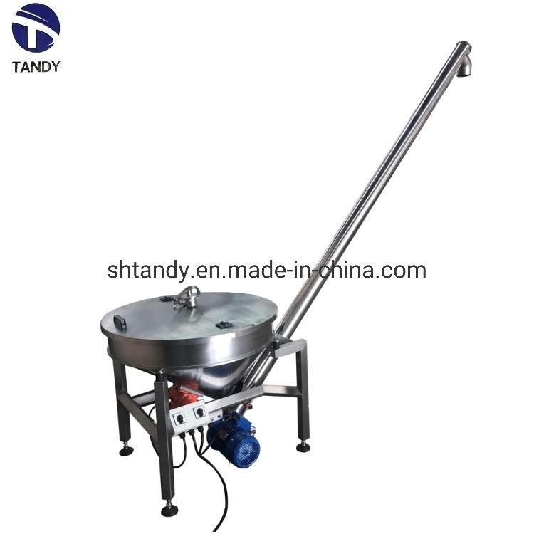 Stainless Steel Auger Conveyor Screw Feeding Machine with Hopper