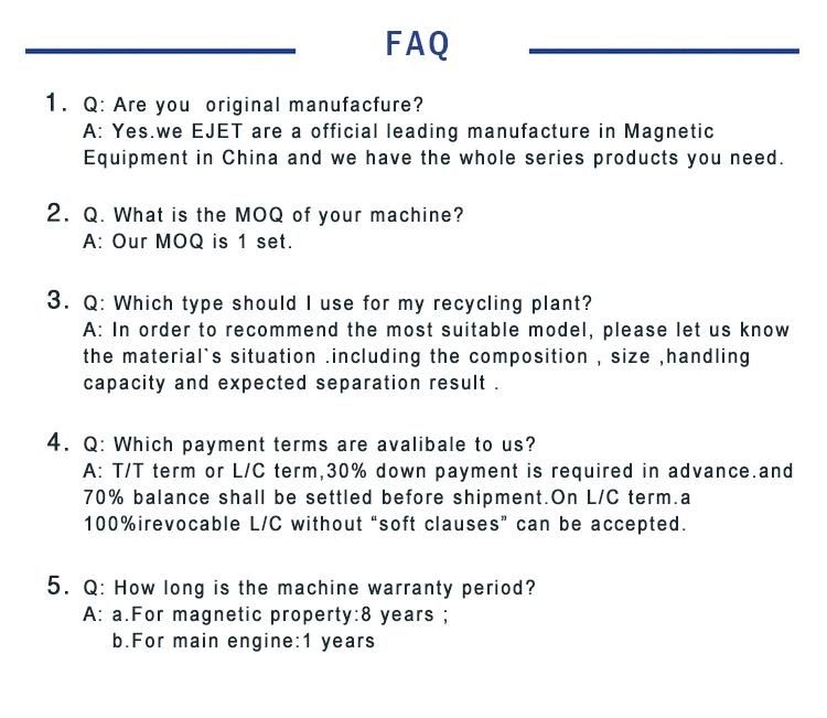 Mining Magnetic Separator Industrial Conveyor Magnets Price in Magnetic Separators for Mining