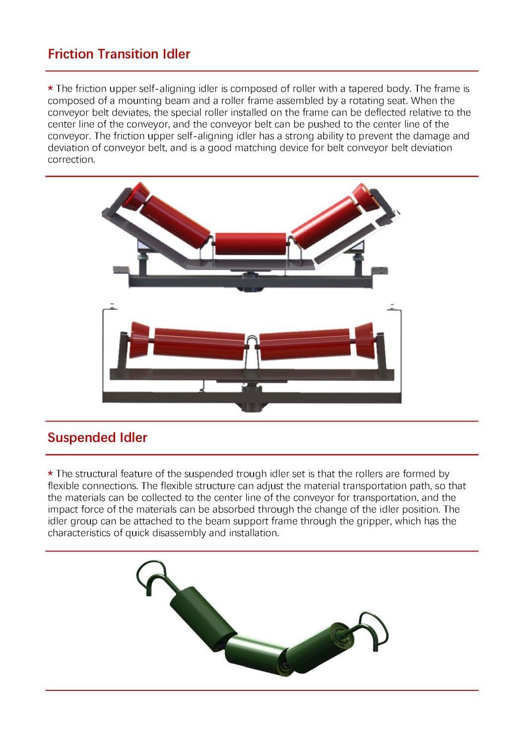 Suspended Roller Garland Idler of Belt Conveyor with Best Quality in China