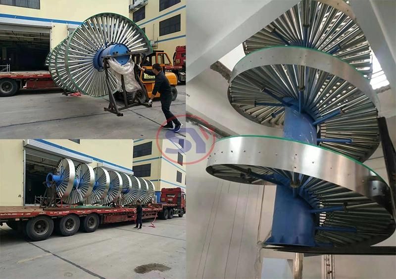 Cooling Belt/Roller Spiral Conveyor for Food Processing Industry