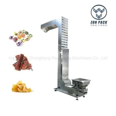 Bucket Elevator Conveyor Machine for Chip Nut Candy Weighing Pakcing Sealing