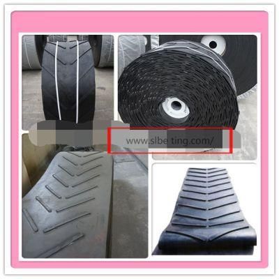 Black Patterned High Quality Rubber Conveyor Belts