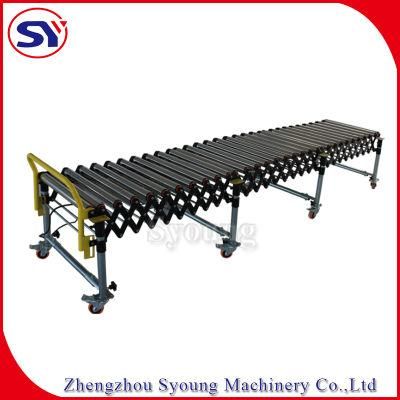 Movable Gravity Powder Coating Roller Conveyor for Goods Transport and Discharge