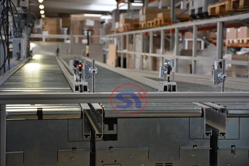 Rubber Coated Steel Plastic Roller Conveyor Line for Stone Marble