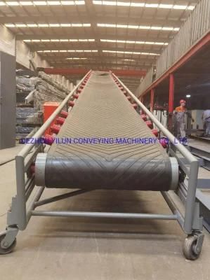 New Design Portable Mobile Elevating Belt Conveyor with Belt Width 500mm-1200mm