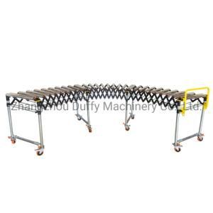 Steel Roller Flexible Gravity Roller Conveyor System with 100% Safety