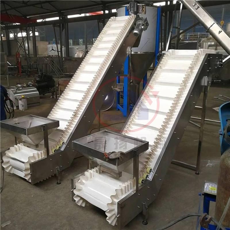 Powered Chain Belt Plastic Conveyor Sidewall Skirt Type for Lifting Conveying Material
