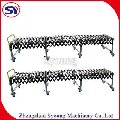Heavey Duty Expandable Extendable Conveyor Roller Container Loader&Unloader