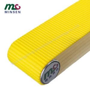 Factory High Quality Yellow Antiskid PVC/PU/Pvk Light Duty Industrial Conveyor/Transmission Belting/Belt with Grass Pattern