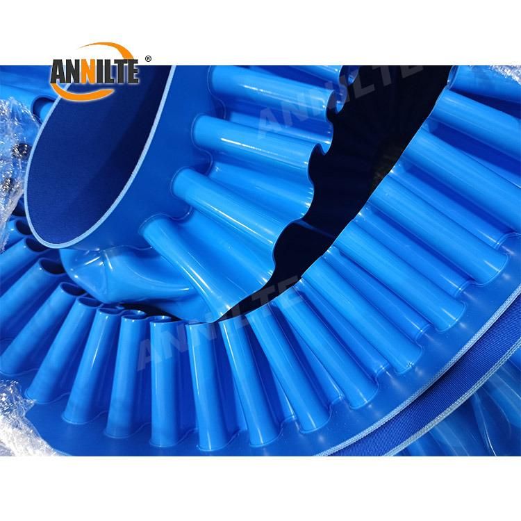 Annilte Grain Elevator Belt Green PVC Cleated Sidewall Corrugated Conveyor Belt for Farm Machinery