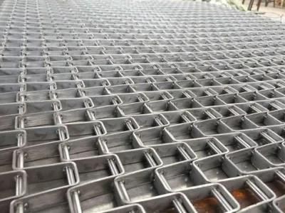 Stainless Steel Flat Flex Conveyor Mesh Belt / Ladder Belting Conveyor Belt
