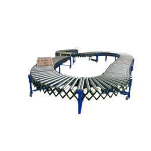 Warehouse or Workshop Using Expandable Flexible Powered Roller Conveyor